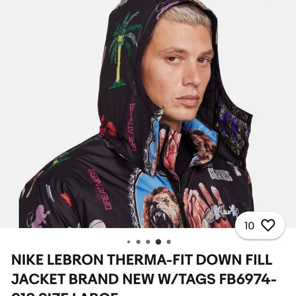 Nike LeBron Therma-fit Downfill Jacket NWT Men’s Jacket M - Picture 8 of 11